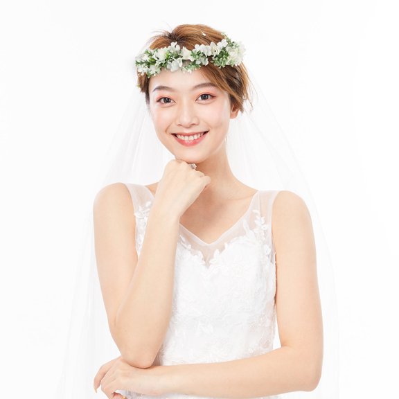 STRANDCHIC Rose Flower Headband Assorted Color Adjustable Hair Wreath for Weddings and Parties