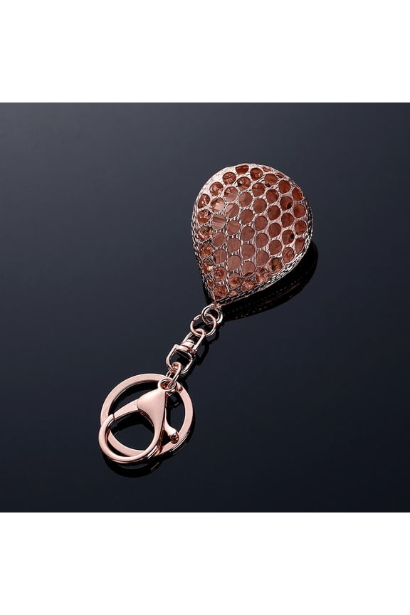 Keychain Hanging Ornament Decorative Water Drop Key Ring Zinc Alloy 1Pack for Mobile Phones