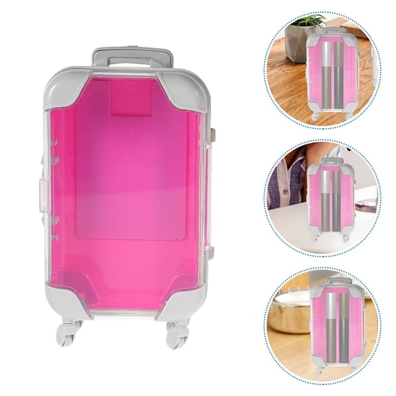 STRANDCHIC Portable Rosy ABS Makeup Organiser, Stylish and Practical for Travel and Daily Use