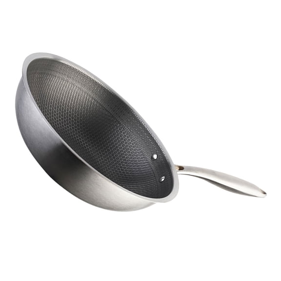 STRANDCHIC Stainless Steel Cookware Nonstick Fry Pan for Home Use Compatible with Open Flame Stoves