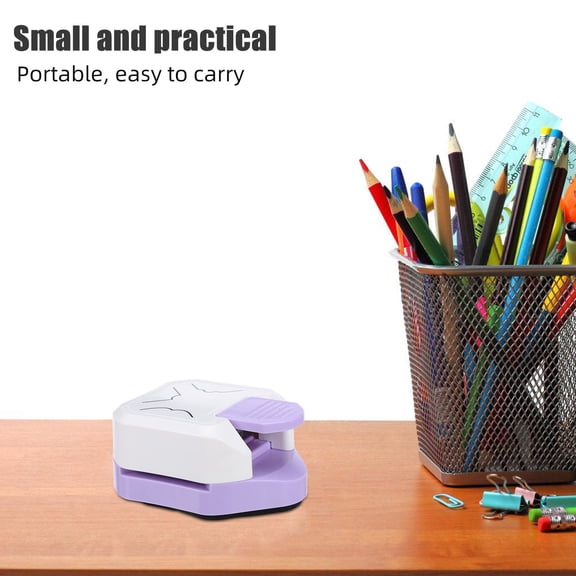 STRANDCHIC Round Corner Punch in Purple for Photo Corners Business Cards and Paper Crafting