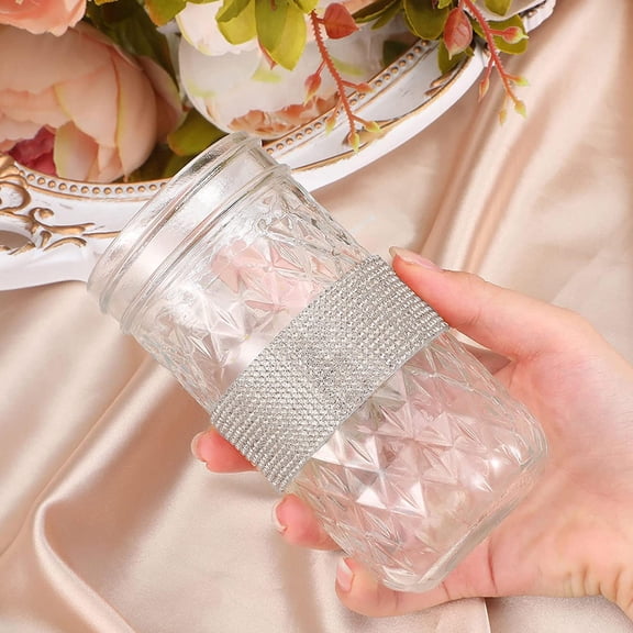 STRANDCHIC Self-Adhesive Ribbon Silver DIY Craft Roll for Clothes Hats Bags Decoration