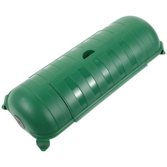 STRANDCHIC Weather-Resistant Outdoor Cord Protector with Green Electrical Junction Box for Safe Cable Management