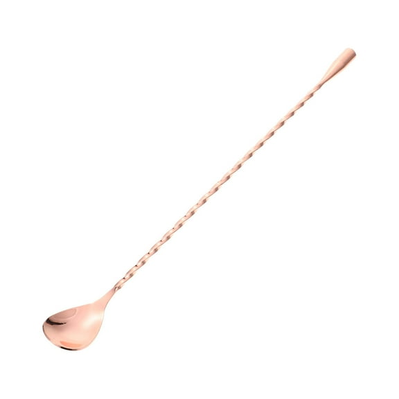 STRANDCHIC Rose Gold Soda Bar Spoon with Long Handle for Home Use, 1 Set