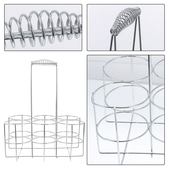 STRANDCHIC Stainless Steel Beer Holder Carrier, Lightweight Storage Solution for Bottles and Cans, 1 Piece