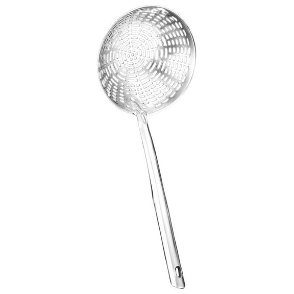 STRANDCHIC Stainless Steel Skimmer Ladle Silver Kitchen Strainer for Noodles