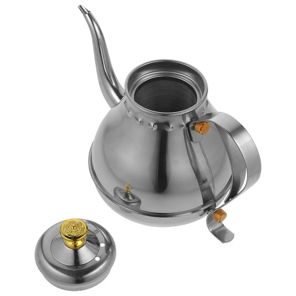 STRANDCHIC Stainless Steel Teapot Water Kettle Easy to Clean Friends Office Use 1Set