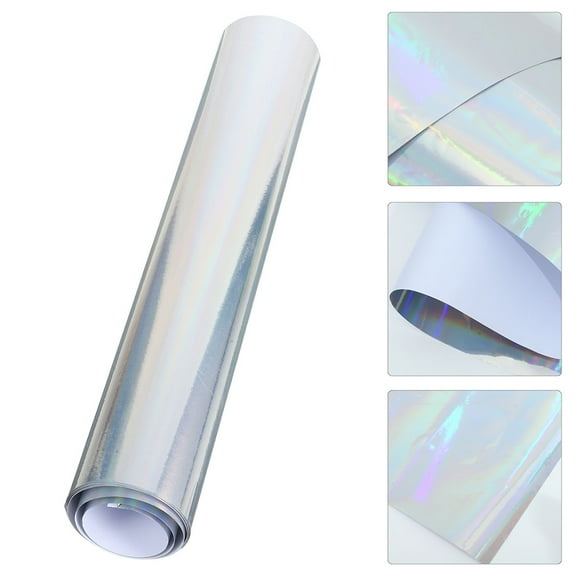 STRANDCHIC Sticky Vinyl Paper 1 Roll of Bopp Silver Self Adhesive for DIY Projects T Shirts Jeans