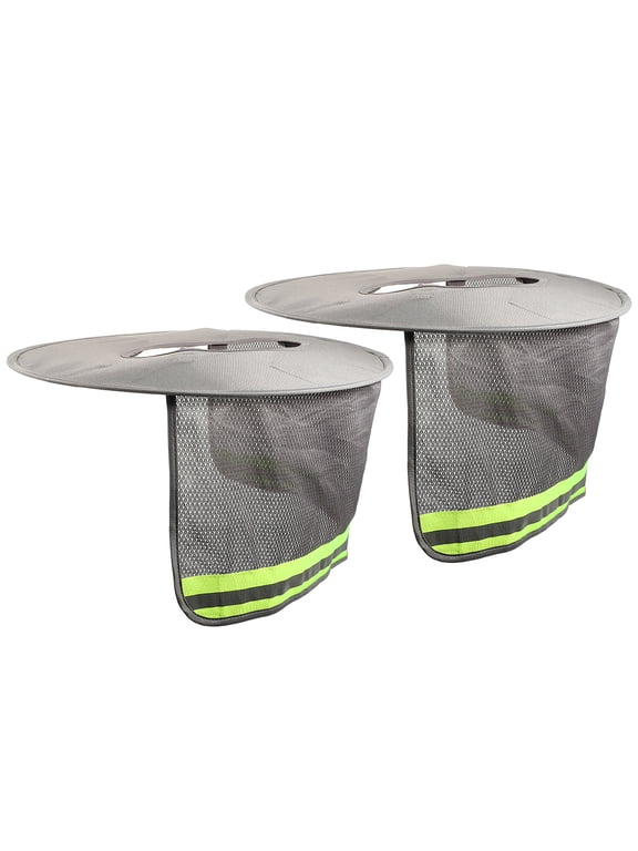 STRANDCHIC Strandchic Wide Brim Hard Hat Sun Visor Grey Breathable for Construction 2Pcs