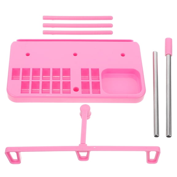 STRANDCHIC Pink Sewing Thread Stand Durable Plastic and Metal Holder for Smooth Spool Flow