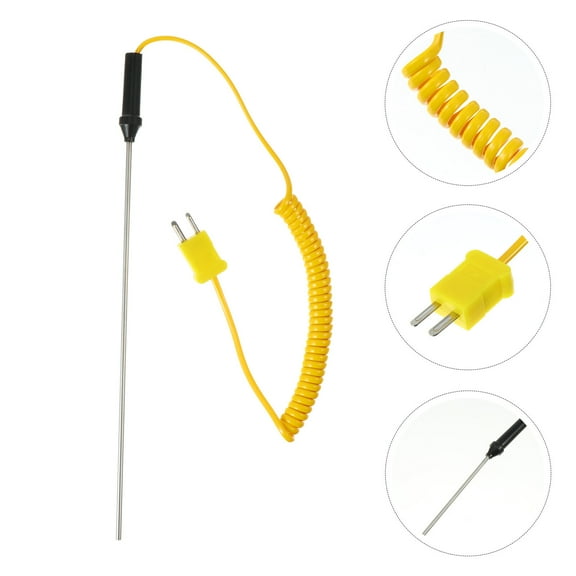 STRANDCHIC K Type Temperature Probe Stainless Steel High Temperature Resistant Sensor 1 Set