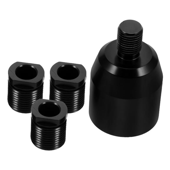 STRANDCHIC Gear Shift Knob Adapter Black Aluminum for Car Smooth Shifting Precision Design