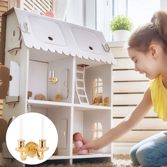 STRANDCHIC dollhouse miniature Golden Alloy Collectible for Home Decor 1PC