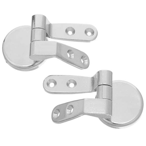 STRANDCHIC Toilet Lid Hinge Zinc Alloy Silver 1 Set Strong Load-bearing Replacement for Homeowners
