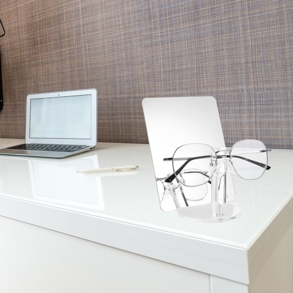 STRANDCHIC Transparent Acrylic Eyeglass Holder Stand with Stable Base for Sunglasses Display and Storage