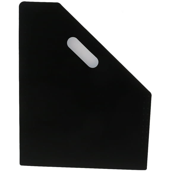 STRANDCHIC Black Plastic Standing File Organizer for Office Desk, 1 Piece Document Holder