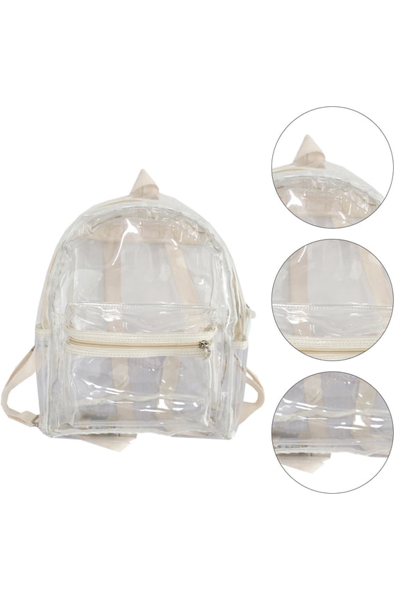 Jelly Transparent Backpack White 1Set