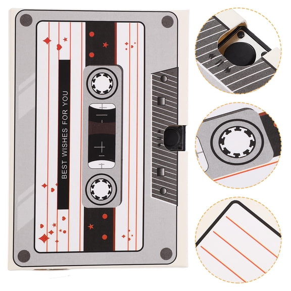 STRANDCHIC White Folding Recordable Birthday Cards with Sound Playback and Paperboard Material