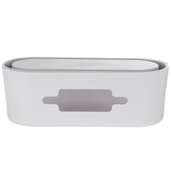 STRANDCHIC White Plastic Cable Organizer for Neat Storage of Data Cables and Adapters, Durable and Safe Design