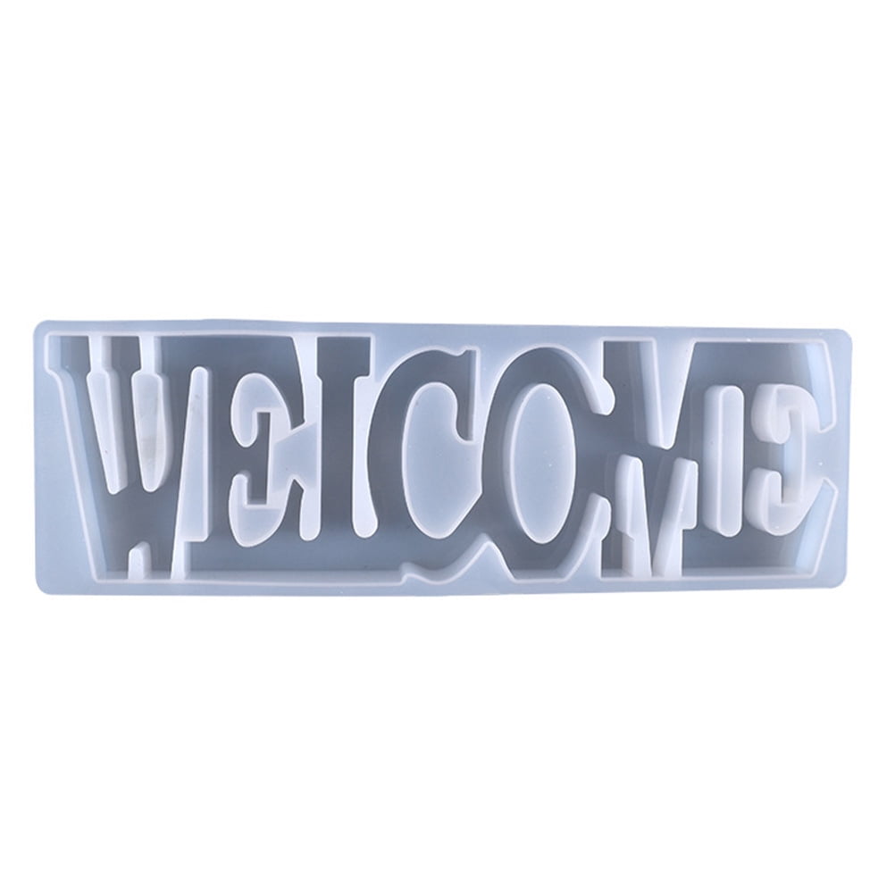 STRANDCHIC Silicone Letter Molds White for DIY Epoxy Resin Projects ...