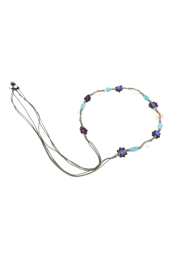 Women Skirt Rope Waistband Ethnic Cotton Linen 1Pack