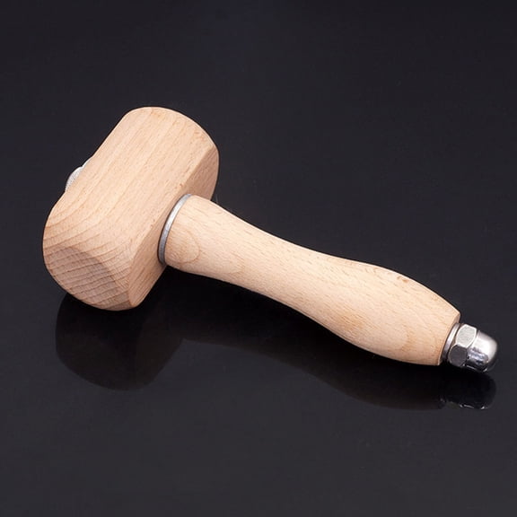 STRANDCHIC DIY Engraving Tool Small Mallet Wood Beige 1Set for Crafting