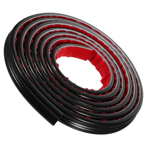 STRANDCHIC Black PVC Peel and Stick Flexible Decorative Trim Molding for Home Walls and Backsplash