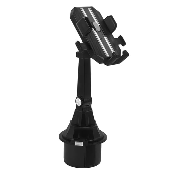 STRANDCHIC Cup Phone Holder ABS Black Universal Fit for Center Console and Backseat in Cars