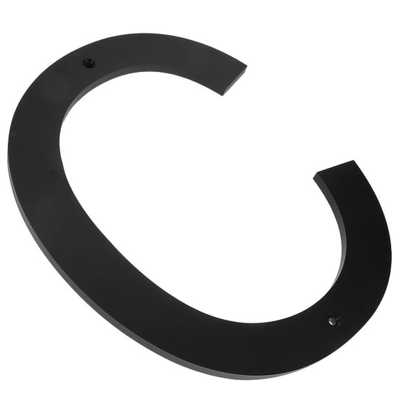 STRANDCHIC Black Acrylic Mailbox Letter House Letters 1 Pack Weather Resistant Outdoor Sign