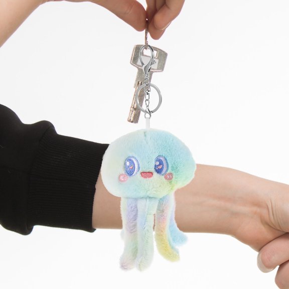 STRANDCHIC Backpack Decorative Pendants Octopus Keychain Soft Plush Key Accessory for Family 1Set