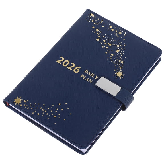 STRANDCHIC A5 Daily Planner Notebook with Stylish PU Cover for Writing Use and Office Planning