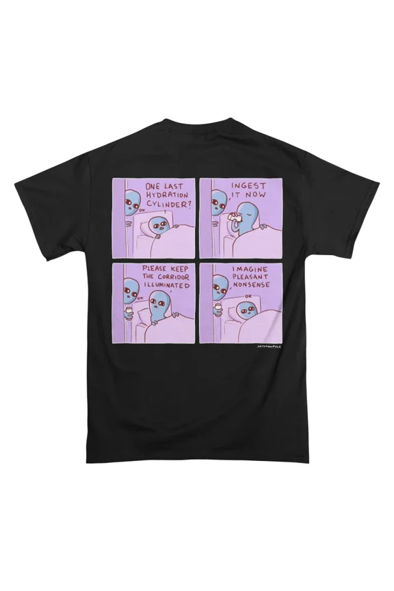 STRANGE PLANET IMAGINE PLEASANT NONSENSE DOUBLE SIDED T-Shirt Tee Gift For Him Merch For H