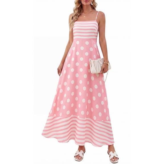 STRAPLESS DOT DRESS