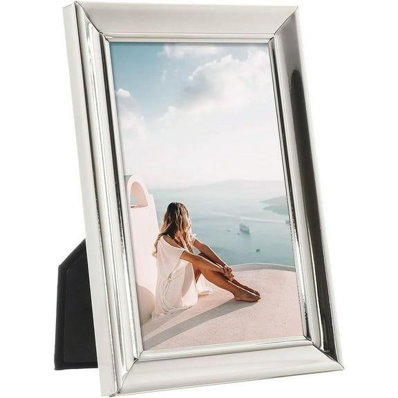 STRATA Bevelled polished silverplate 8x10 frame - 8x10