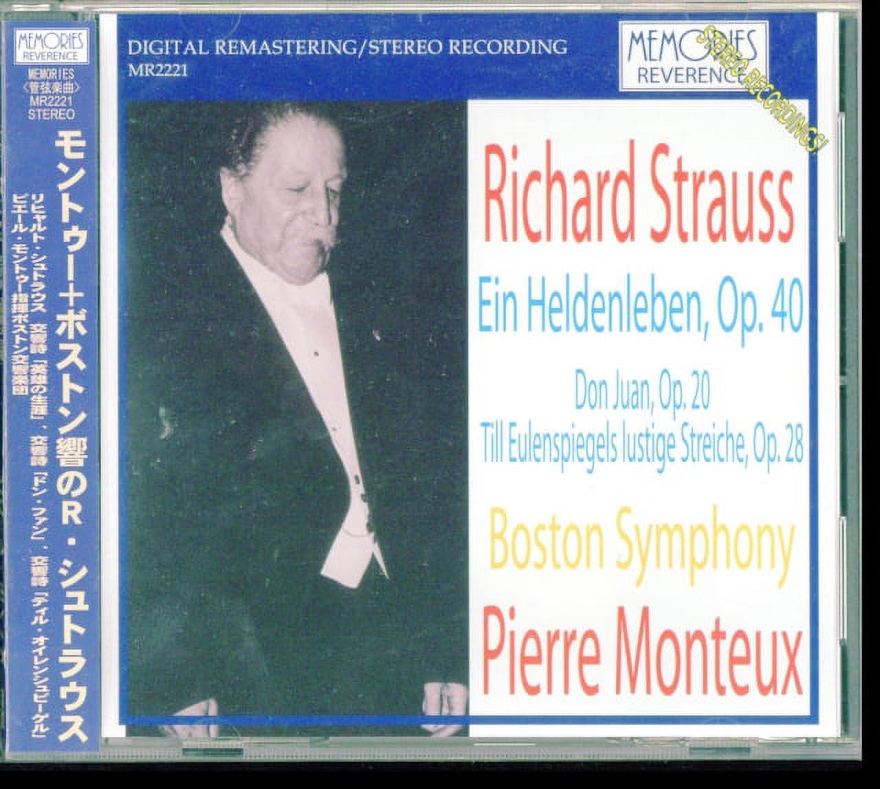 STRAUSS DON JUAN / TILL EULENSPIEGEL / EIN HELDENLEBEN. (BOSTON SYMPHONY ORCHESTRA/ PIERRE MONTE