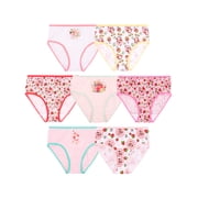 Strawberry Shortcake Little Girls Cotton Brief Character Underwear Set - 7 pack, Size 4-8