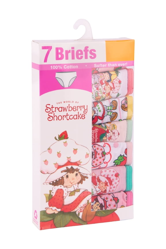 Little Girls Cotton Brief Character Underwear Set - 7 pack, Size 4-8