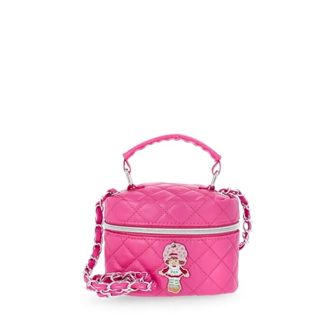 Strawberry Shortcake Girls Quilted Faux Leather Mini Crossbody Bag