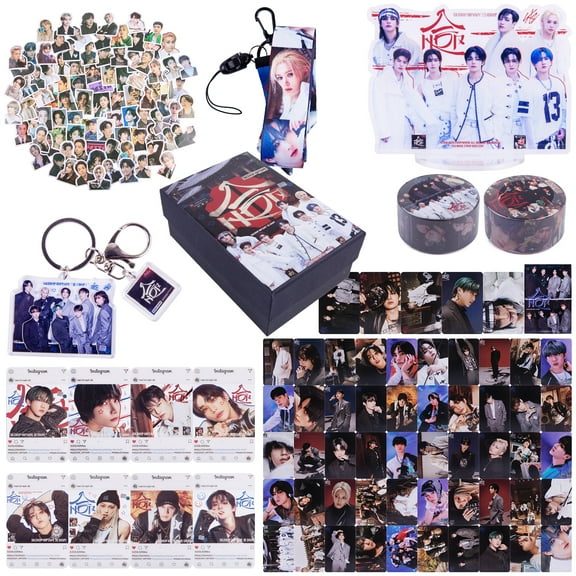 ​STRAY KIDS Themed Collector's Box - 50  Exclusive Items with Photo Cards & Keychains (Maniac, 5-Star, HOP Album Edition)​​