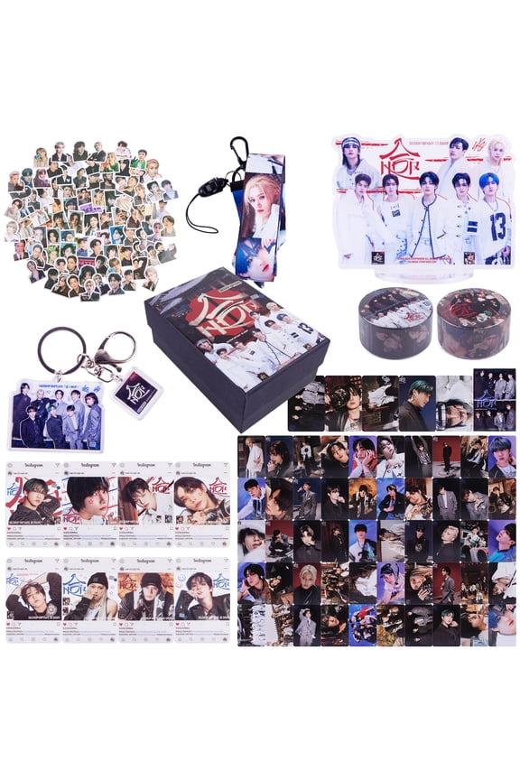 STRAY KIDS Themed Collector's Box - 50+ Exclusive Items with Photo Cards & Keychains (Maniac, 5-Star, HOP Album Edition)