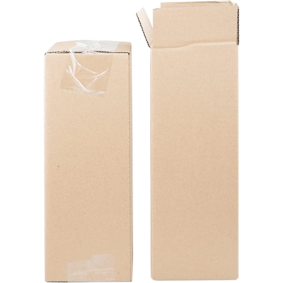 STRBOXONG 11.8"x3.9"x3.9" Long Corrugated Cardboard Boxes Mail Small Parcel Post Boxes for Posting Brown Mailing Post Shipping Box for Small Business, Storing or Gift Wrapping Packaging (10 Pcs)