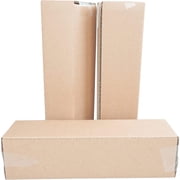 STRBOXONG 9.8x2.6x2.6 Long Corrugated Cardboard Boxes Mail Small Parcel Post Boxes for Posting Brown Mailing Post Shipping Box for Small Business, Storing or Gift Wrapping Packaging 10 Pcs