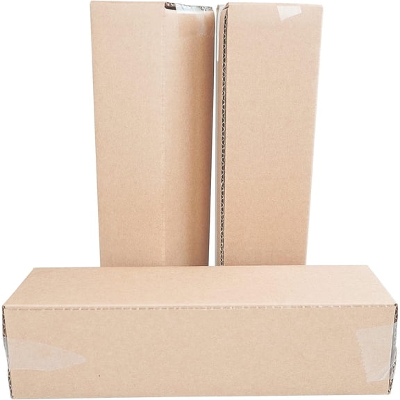 STRBOXONG 9.8"x2.6"x2.6" Long Corrugated Cardboard Boxes Mail Small Parcel Post Boxes for Posting Brown Mailing Post Shipping Box for Small Business, Storing or Gift Wrapping Packaging (10 Pcs)