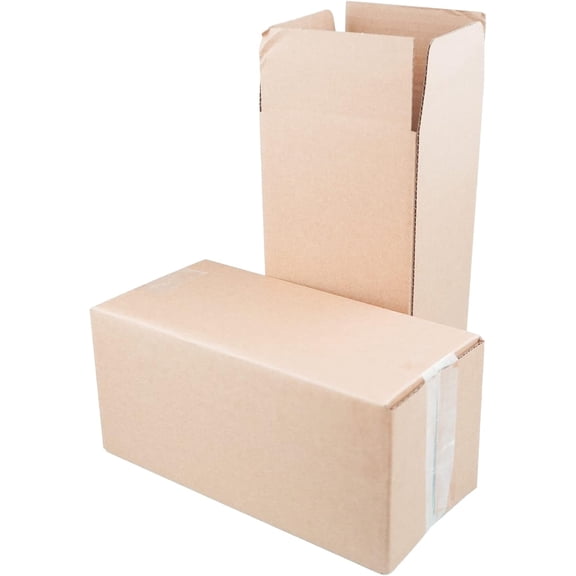 STRBOXONG 9.8"x4.7"x4.7" Long Corrugated Cardboard Boxes Mail Small Parcel Post Boxes for Posting Brown Mailing Post Shipping Box for Small Business Storing or Gift Wrapping Packaging (10 Pcs)