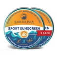 thumbnail image 1 of STREAM2SEA SPF40 Reef Safe Mineral Sport Sunscreen in Tin for Face and Body - 2.8 oz (2 Pack), 1 of 7