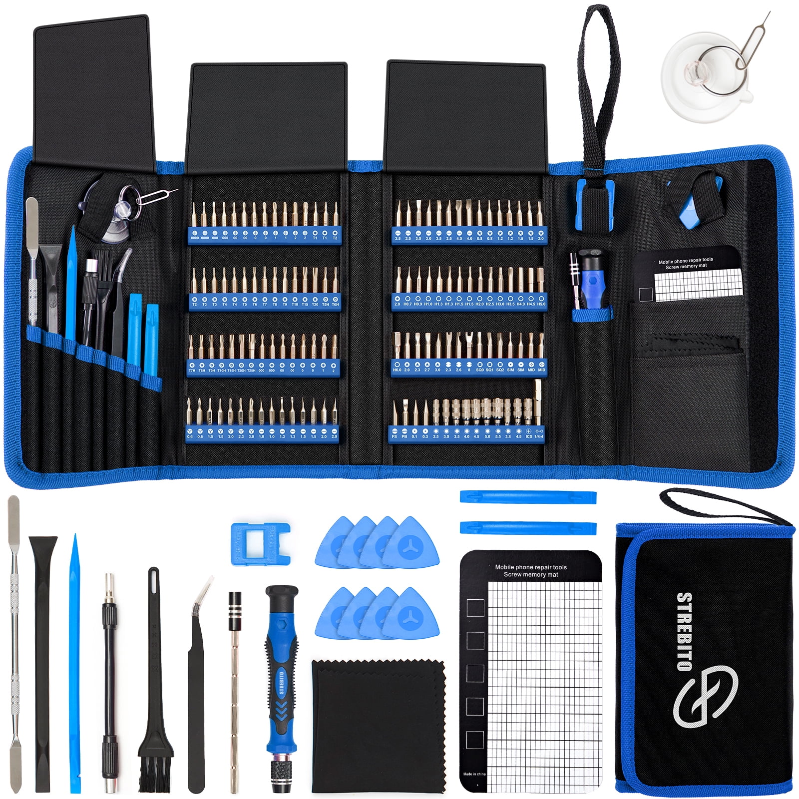 Humwam Screwdriver Sets 142-Piece Electronics Precision Screwdriver with 120 Bits Magnetic Repair Tool Kit for iPhone, MacBook, Computer, Laptop, PC, Tablet, PS4, Xbox, Nintendo, Game Console