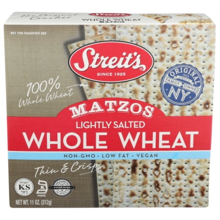 STREITS MATZO WW LIGHTLY SALTED (PACK of 12)