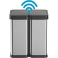 thumbnail image 1 of STRELECT Automatic Motion Sensor Trash Can, 60 Liter/16 Gallon Smart Dual Garbage Can, Touchless Automatic Recycle Bin with Lids for Kitchens Office, Stainless Steel, Without Inner Bucket, 1 of 8