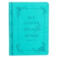 thumbnail image 1 of Pre-Owned Christian Art Gifts Classic Handy-Sized Journal Strength and Dignity Proverbs 31 Woman Bible Verse Inspirational Scripture Notebook W/Ribbon, Faux Lea (Paperback) 1432115480 9781432115487, 1 of 1