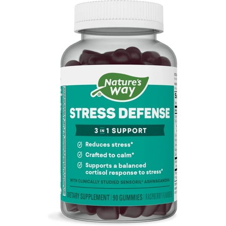 Nature's Way Stress Defense Gummies Stress Support Supplement - 90 Count